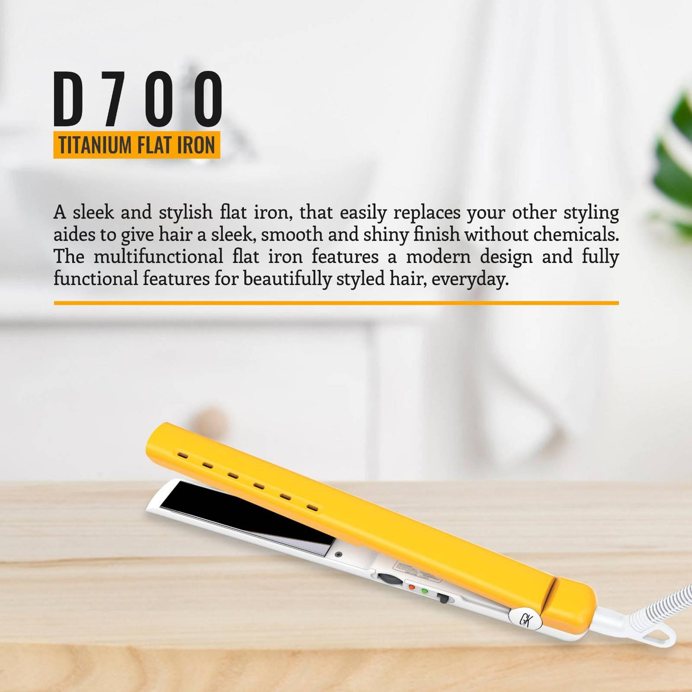 D700 Titanium Flat Iron