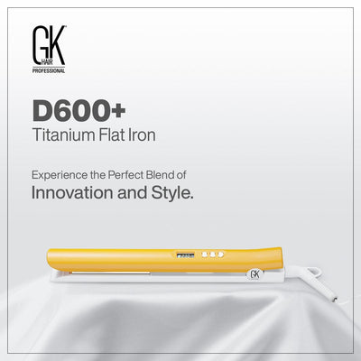 GKhair D600+ Titanium Flat Iron DTS