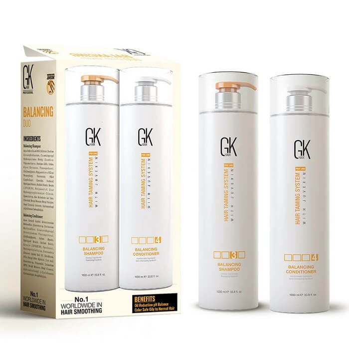 GK popular Hair Taming System Resistant & pH Shampoo & Moisturizing Conditioner